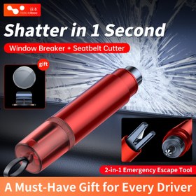 Resim 2 Adet 2’si 1 Arada Araç Güvenlik Çekici, Acil Durum Emniyet Kemeri Makası ve Camkırıcı İle Temel Kaç Şansınız Arabanızda Olmalı, Yol Kenarınız ile Hayatta Kalma Ekipmanlar, Multifonksiyonel El Tipi çekiç , Zamanla Dayandığım Cihazlardan, Sağlam Malzeme Üstünlük, Seyahat Eminliği işlevsel Sürüş Destegi 