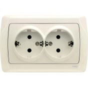 Resim Carmen Krem Ikili Topraklı Priz 