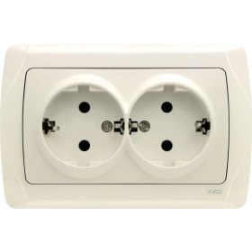 Resim Carmen Krem Ikili Topraklı Priz 