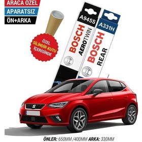 Resim Bosch Aerotwin Seat İbiza Ön Arka Silecek Takımı (2017-2024) 
