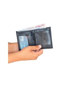 Resim Premium Serisi Özel Kutulu Lüks Deri Klasik Dikey Cüzdan Kemer Kartlık Ve Çakmak Erkek Seti Lacivert 