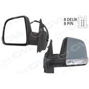 Resim Dış Dikiz Aynası Elektrikli Sol Doblo Iıı 2011 Md. Sinyalli Katlanır / Power Flok Astarlı 8 Fiş-329234 