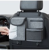 Resim Pazly Koyun Derisi Arka Düzenleyici Oto Koltuk Koltuk Doku Tutucu Saklama Çantası - Camgöbeği 