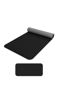 Resim Gymo Ekolojik 6mm TPE Yoga Matı Pilates Minderi Diz Dirsek Koruyucu Matlı Set Siyah 