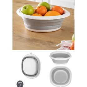 Resim Katlanır Badya Leğen Katlanabilir Badya 2,7 Litre 