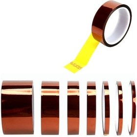 Resim Pazly 2 Adet 30m Yüksek Isıya Dayanıklı Poliimid Bant - 250 C'ye Kadar Isı Dirençli, İz Bırakmadan Çıkarılabilir 