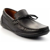 Resim Siyah Leather Erkek Loafer Ayakkabı E01396070243 Çok Renkli 