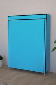 Resim CimriKese Plastik Raflı Portatif Bez Dolap Hızlı Ve Kolay Kurulumlu Bez Gardrop 