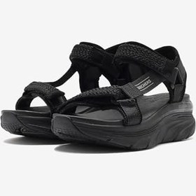 Resim Skechers D'LUX WALKER - PRETTY FIELD Women Siyah Sandalet Yürüyüş AyakkabısıKadın 