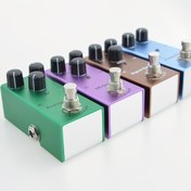 Resim Elektrik Gitarlar için Vintage Distorsiyon Etkileri Pedali - Overdrive, Chorus, Delay ve Ses Tonu ile Gerçekçi Distorsiyon, 5 Renk Seçeneği (Mavi, Kırmızı, Yeşil, Mor, Siyah), Vintage Gitar Pedali, Distorsiyon Pedali, Klasik Pedal Tasarımı, Dayanıklı Pedal 