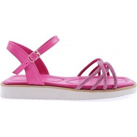 Resim Dgn 535-23y Kadin Çapraz Silver Taşli Sandalet 535-2261-R0507 Fuşya 