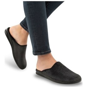 Resim Muya Robin Anatomik Taban Erkek Ev Terliği Siyah 