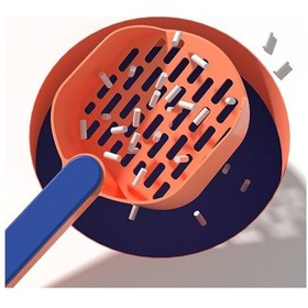 Resim Soulader Kedi Kumu Küreği Seti - Saklama Kabı İle Pratik Kedi Kumu Temizleme Aparatı 