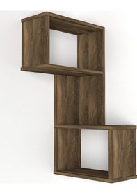 Resim Dekorister Folk Duvar Rafı Ceviz 