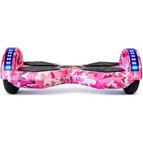 Resim Citymate Smart Balance Elektrikli Kaykay Hoverboard 8.5" Akıllı Dengeli Ledli Bluetooth Hoparlörlü Pembe 