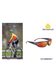 Resim Delta Plus BLOW2 MIRROR Renkli Aynalı AM-AS-UV400 İpli Ve Saplı Kullanılabilir Antifog Bisikletçi Gözlüğü 