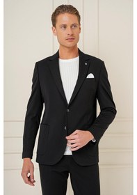 Resim Efor C 690 Slim Fit Siyah Spor Ceket Siyah 