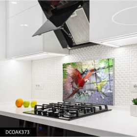 Resim Olinpa Cam Ocak Arkası Koruyucu | Papağan 