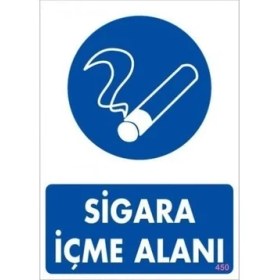 Resim Sb Shopping Sigara Içme Alanı Uyarı Levhassı 25X35 Kod: 450 