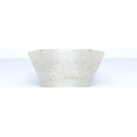 Resim Nuano Consept Royal Serisi Yuvarlak Saksı Bej 50x50 