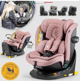 Resim Elele Ritornofix 360 Dönen I-size Oto Koltuğu İsofix 40-150 Cm 0-36 Kg Pudra 