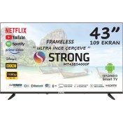 Resim Strong MT43ES4000F 43" 109 Ekran Dahili Uydu Alıcılı Full HD Smart LED TV 