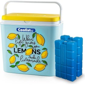 Resim Coolist Clb24lm 24 Litre Limon Desenli Buzluk + 2 Adet 400gr. Buz Kaseti 