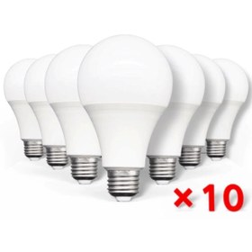 Resim Genel Markalar Noas 9 Watt Tasarruflu Led Ampul Beyaz Işık 10 Lu Paket 