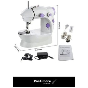 Resim Pastimore Premium Taşınabilir Elektrikli Hız Ayarlı Kademeli Otomatik Mini Dikiş Makinesi 