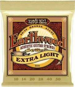 Resim Ernie Ball P02006 Extra Light 10-50 Akustik Gitar Teli 