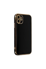 Resim artlab Art İphone 12 Kılıf Volet Silikon - Siyah Lab 