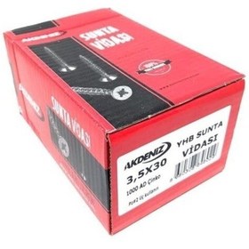 Resim 3.5x30 Sunta Vidası Çinko 1000 Adet 3.5 x 030 MM 