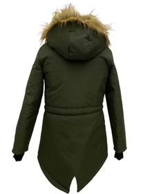 Resim Asortik Kids Unisex Çocuk Suni Kürklü Peluş Astarlı Çıkarılabilir Kapüşonlu Su Geçirmez Mont Kaban 