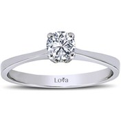 Resim Lova D Renk 0,30 Karat Pırlanta Tektaş Yüzük - 1020107 