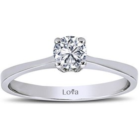 Resim Lova D Renk 0,30 Karat Pırlanta Tektaş Yüzük - 1020107 