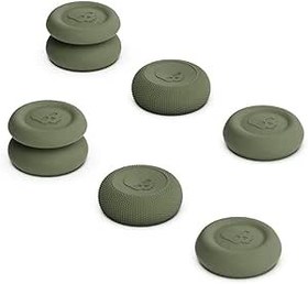 Resim Szaerfa Xbox One Xbox Series X Serisi S için 6 Parça Denetleyici Başparmak Kavrama Joystick Şapkası, Silikon Thumbstick Kavrama Kapağı (Yeşil) 