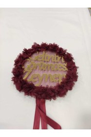 Resim Evsay Gelinin Görümcesi Yazılı Özel Kına Tefi Kına Malzemeleri Def 