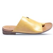 Resim BUENO Shoes Sarı Deri Kadın Parmak Arası Terlik 01wj2217 