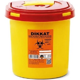 Resim 10 Adet Enfekte Atık Kutusu 1.3 Lt. + Tıbbi Atık Torbası 2 Adet 