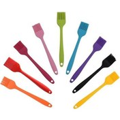 Resim Novahub Yüksek Isıya Dayanıklı Silikon Yağ Fırçası - Barbekü, Pişirme İçin Çok Amaçlı Mutfak Aleti, 21.2x3.4cm, Çok Renkli Çok Renkli 