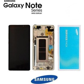 Resim Samsung Uyumlu Galaxy Note 8 N950 Lcd Ekran Dokunmatik Gold Servis Gh97-21066d 