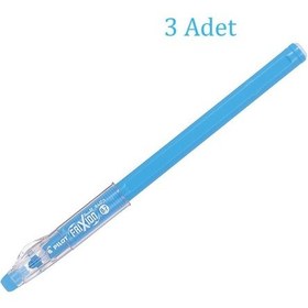 Resim Pilot Frixion Ball Stick Roller Silinebilir Jel Kalem 0.7 mm Turkuaz F16-LB 3 Adet 