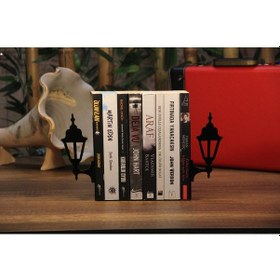 Resim Lamba Desenli Metal Kitap Tutucu 