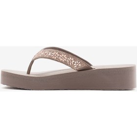 Resim Skechers Vinyasa - Wild Daisies Kadın Bej Parmak Arası Terlik 119638 Tpe Bej 