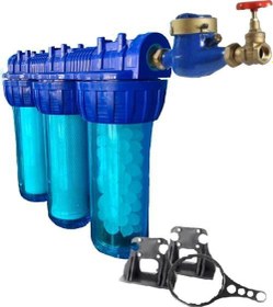 Resim 10 Inc Silifoz Filtreli Kireç Ve Klor Önleyici 3lü Daire Ve Bina Girişi Su Arıtma Cihazı 