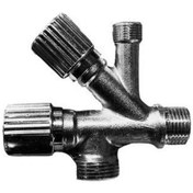 Resim Asil Dual Krom Çatal Ara Musluk Gri 