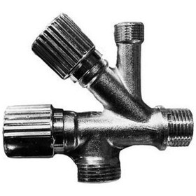 Resim Asil Dual Krom Çatal Ara Musluk Gri 