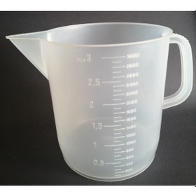Resim Kartell Plastik Kulplu Beher 3000 ML 