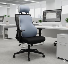 Resim Visco Ortopedik Ofis Koltuk Sırt Bel Destek Minderi Boyun Destek Yastığı Seti 