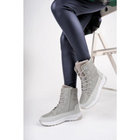 Resim Mcdark Fiolin Kadın Fermuarlı Kar Botu 